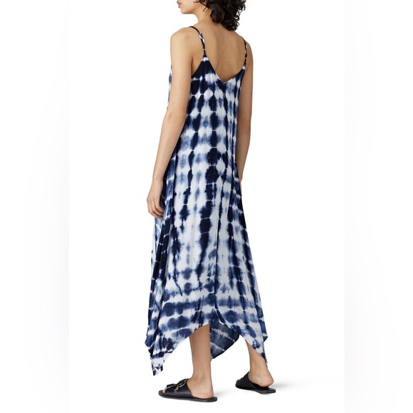 FIFTEEN TWENTY Blue Tie Dye Handkerchief Hem Dress - Picture 3 of 5